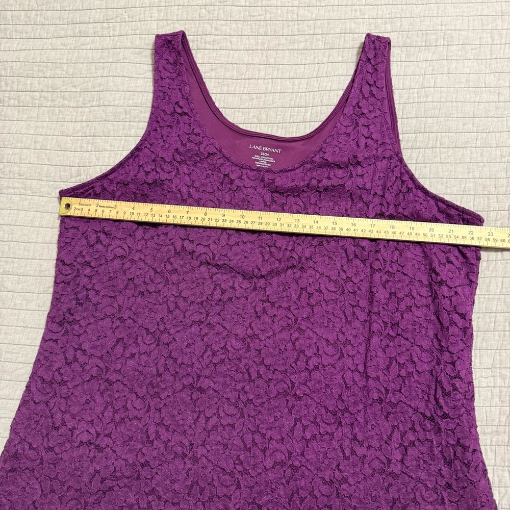 Lane Bryant Lace Tank Top Size  22/24 - Picture 3 of 8